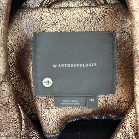 Anthropologie Bronze Rose Gold Jacket - Picture 6 of 6